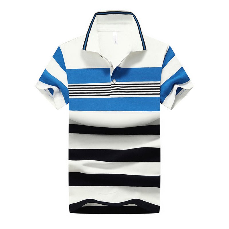 Men's Cotton Polo Shirt Short Sleeve T-Shirt - PratSN