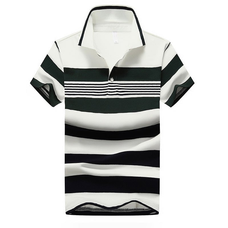 Men's Cotton Polo Shirt Short Sleeve T-Shirt - PratSN