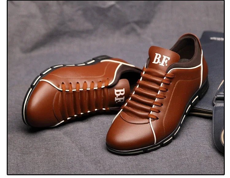 Men's Fashion Casual Shoes New British Style Gentlemen's Four Seasons Banquet Sports Shoes Wear Resistant Comfortable Flat Shoes - PratSN