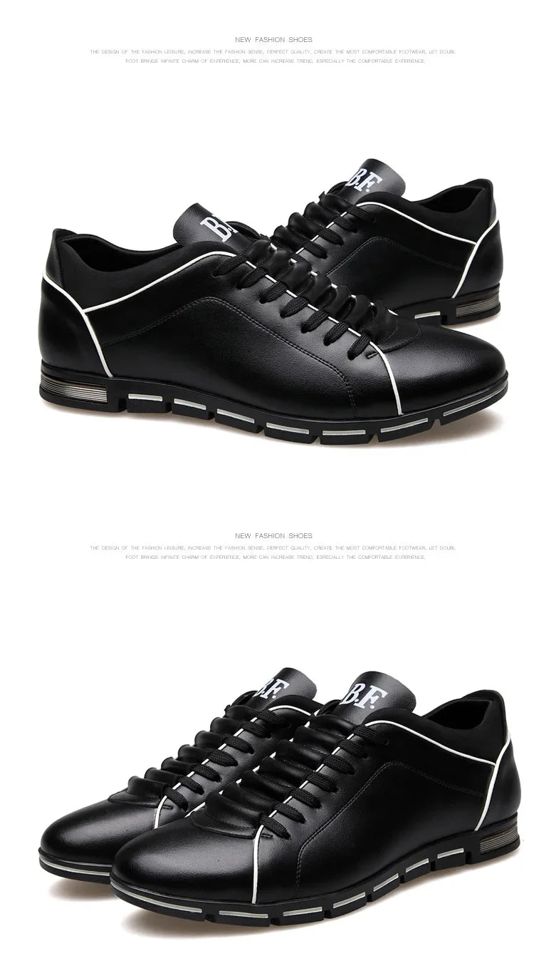 Men's Fashion Casual Shoes New British Style Gentlemen's Four Seasons Banquet Sports Shoes Wear Resistant Comfortable Flat Shoes - PratSN