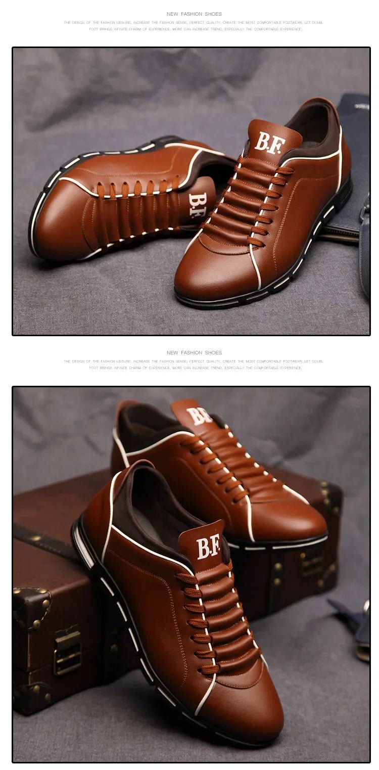 Men's Fashion Casual Shoes New British Style Gentlemen's Four Seasons Banquet Sports Shoes Wear Resistant Comfortable Flat Shoes - PratSN