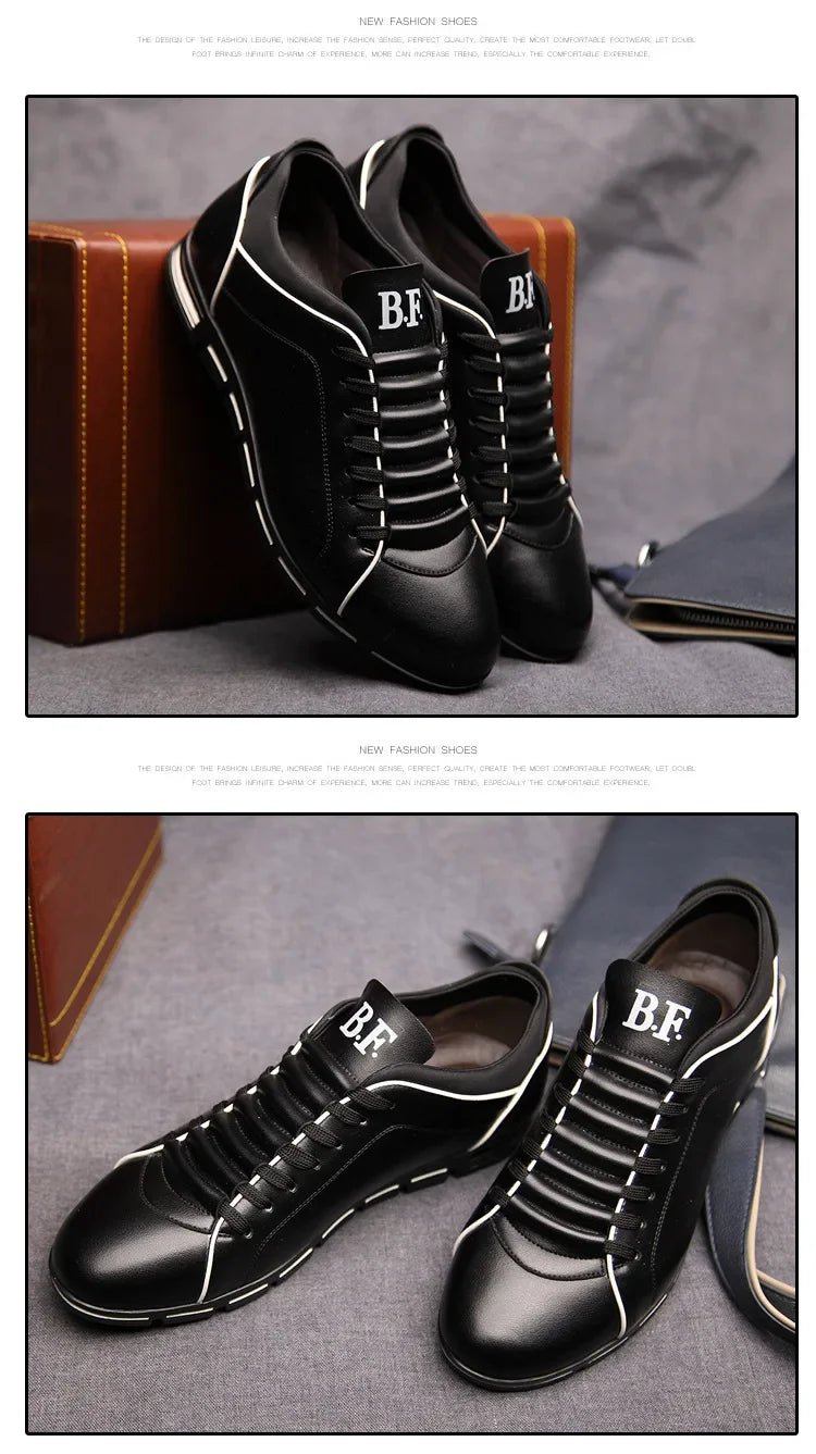 Men's Fashion Casual Shoes New British Style Gentlemen's Four Seasons Banquet Sports Shoes Wear Resistant Comfortable Flat Shoes - PratSN