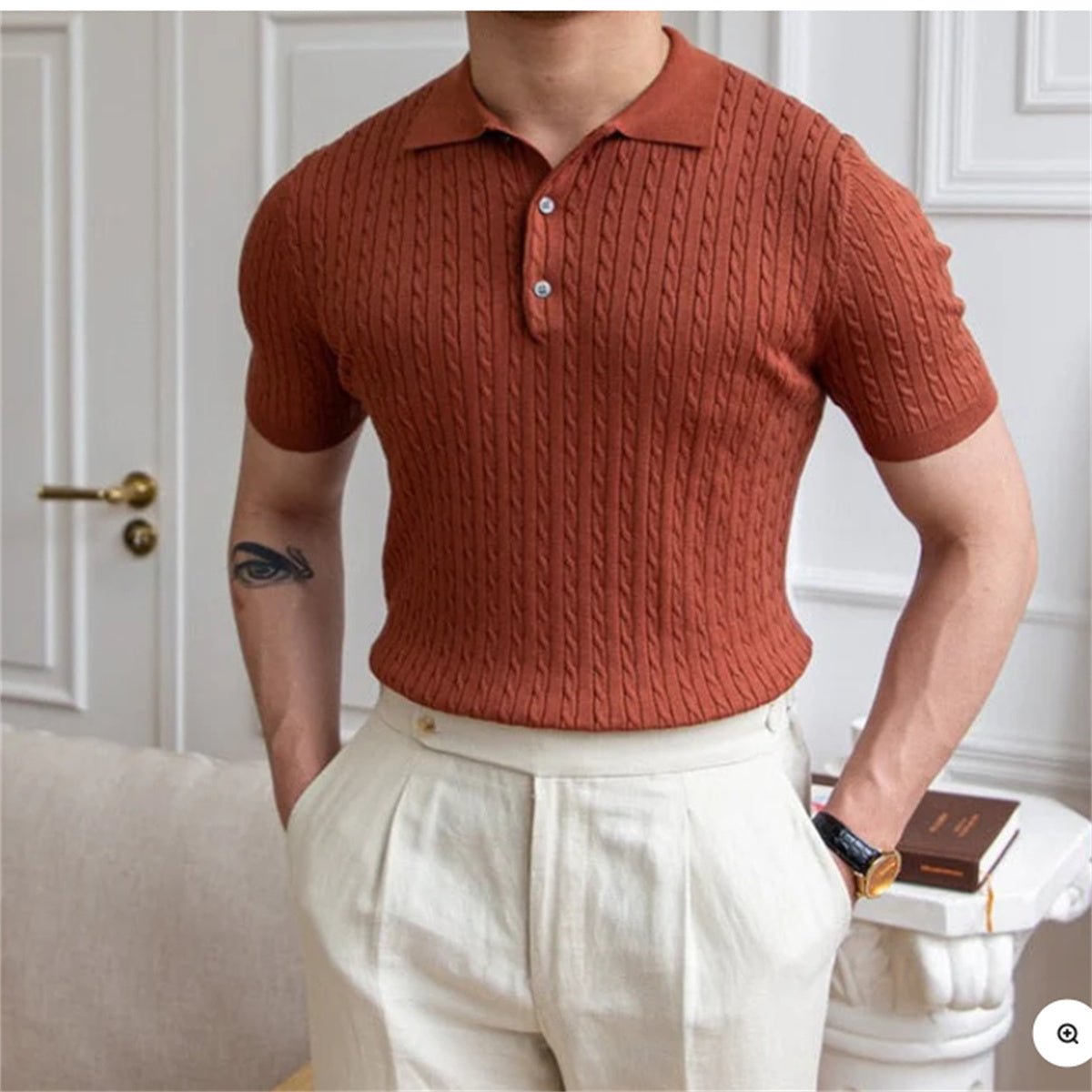 Men's Four - way Stretch Polo Shirt - PratSN