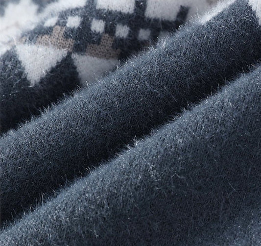 Men's Jacquard Pullover Knitted Sweater - PratSN