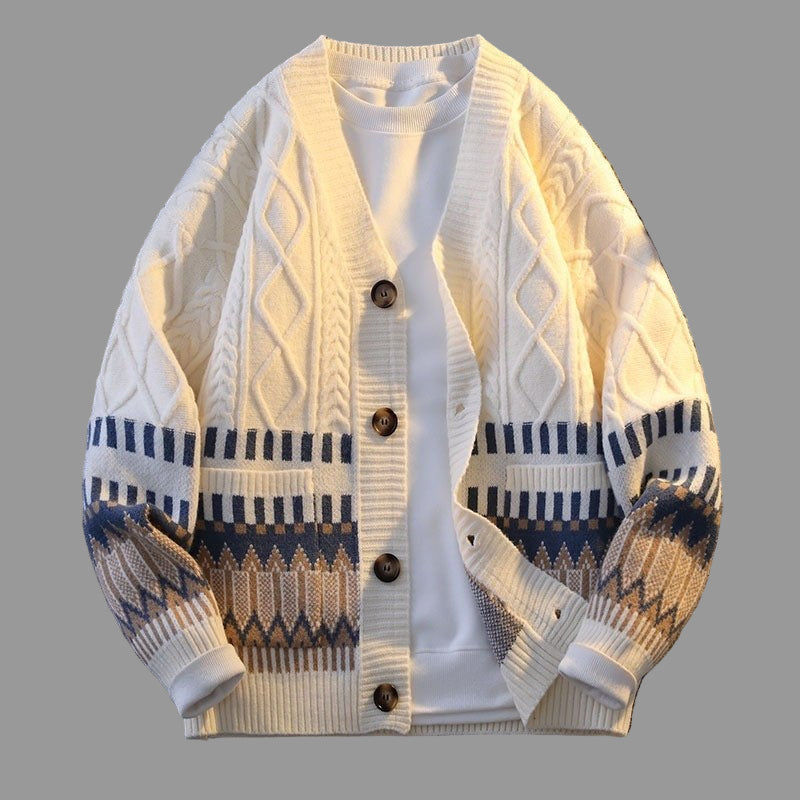 Men's Knitwear All - match Loose Warm Coat - PratSN