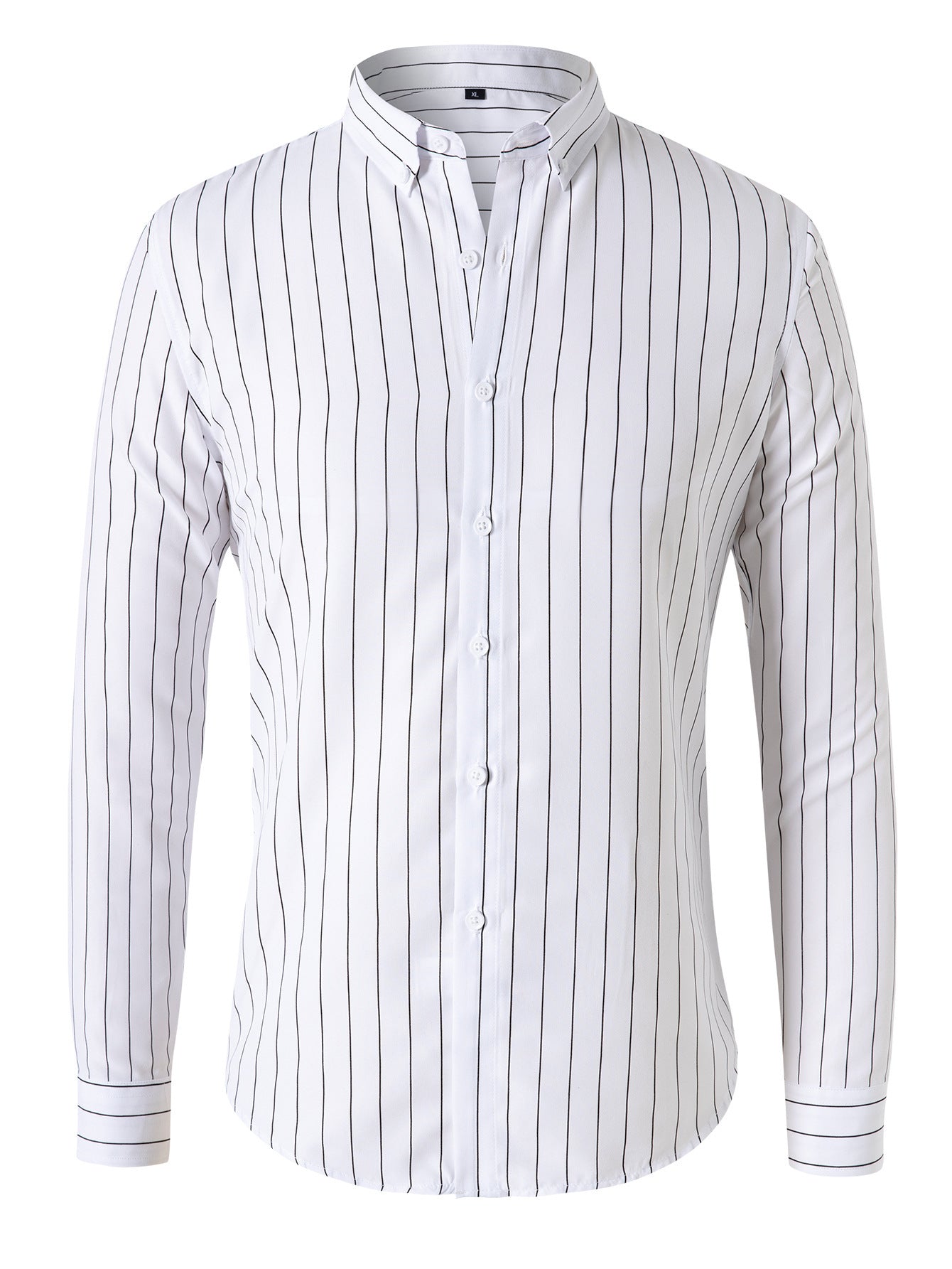 Men's Korean Style Striped Shirt Long Sleeve - PratSN