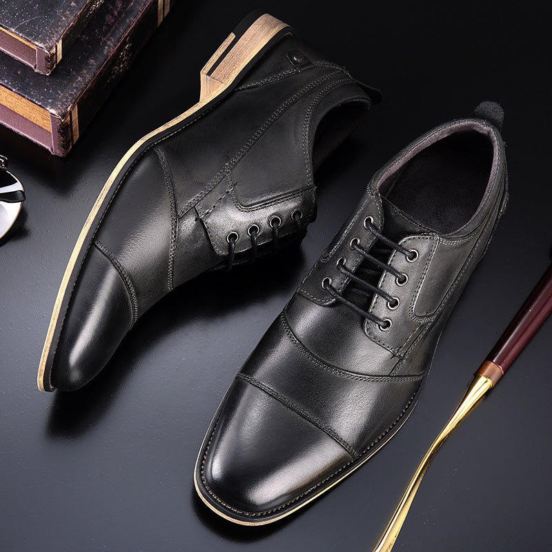 Men's Leather lace - up casual shoes - PratSN
