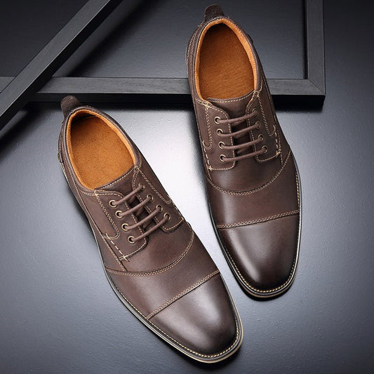 Men's Leather lace - up casual shoes - PratSN