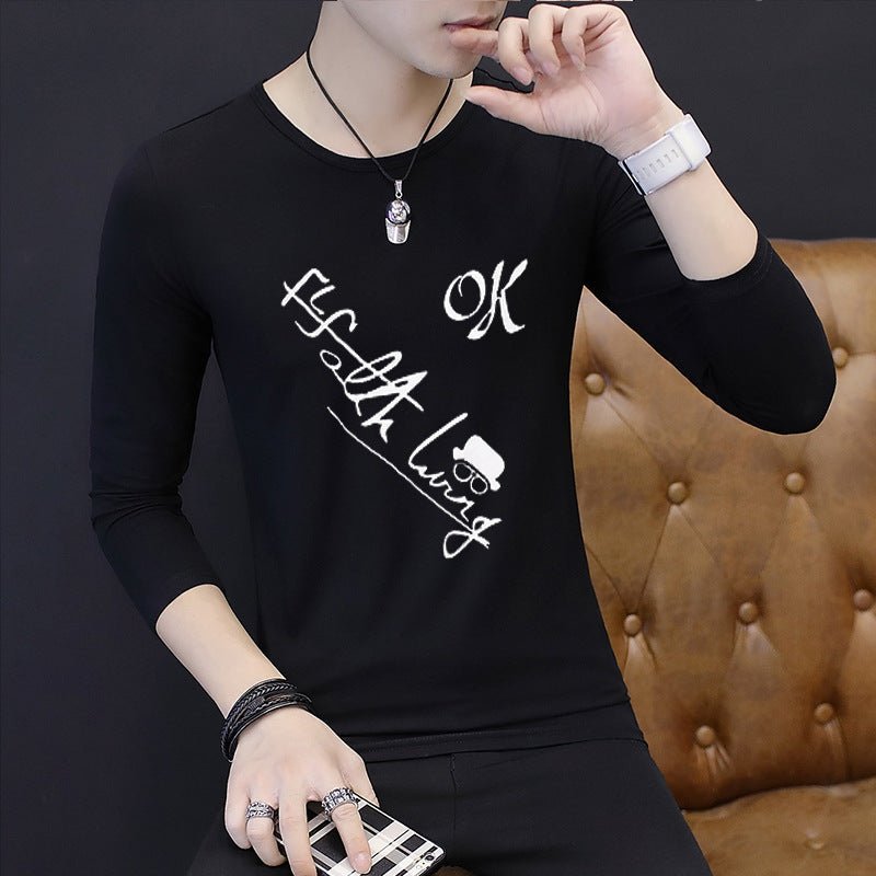 Men's Long - sleeved Bottoming Autumn Clothes T-shirt - PratSN