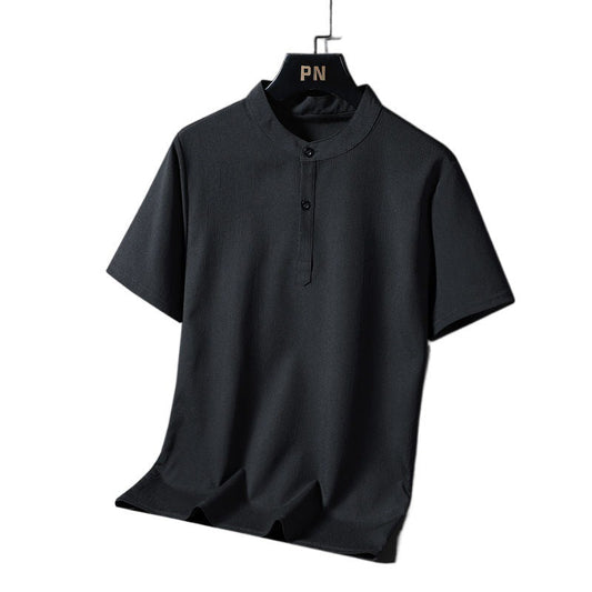 Men's National Style Cotton And Linen Casual Shorts Short Sleeve Two - piece Set - PratSN