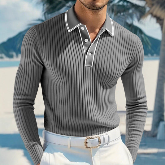 Men's POLO Long - sleeved Shirt - PratSN