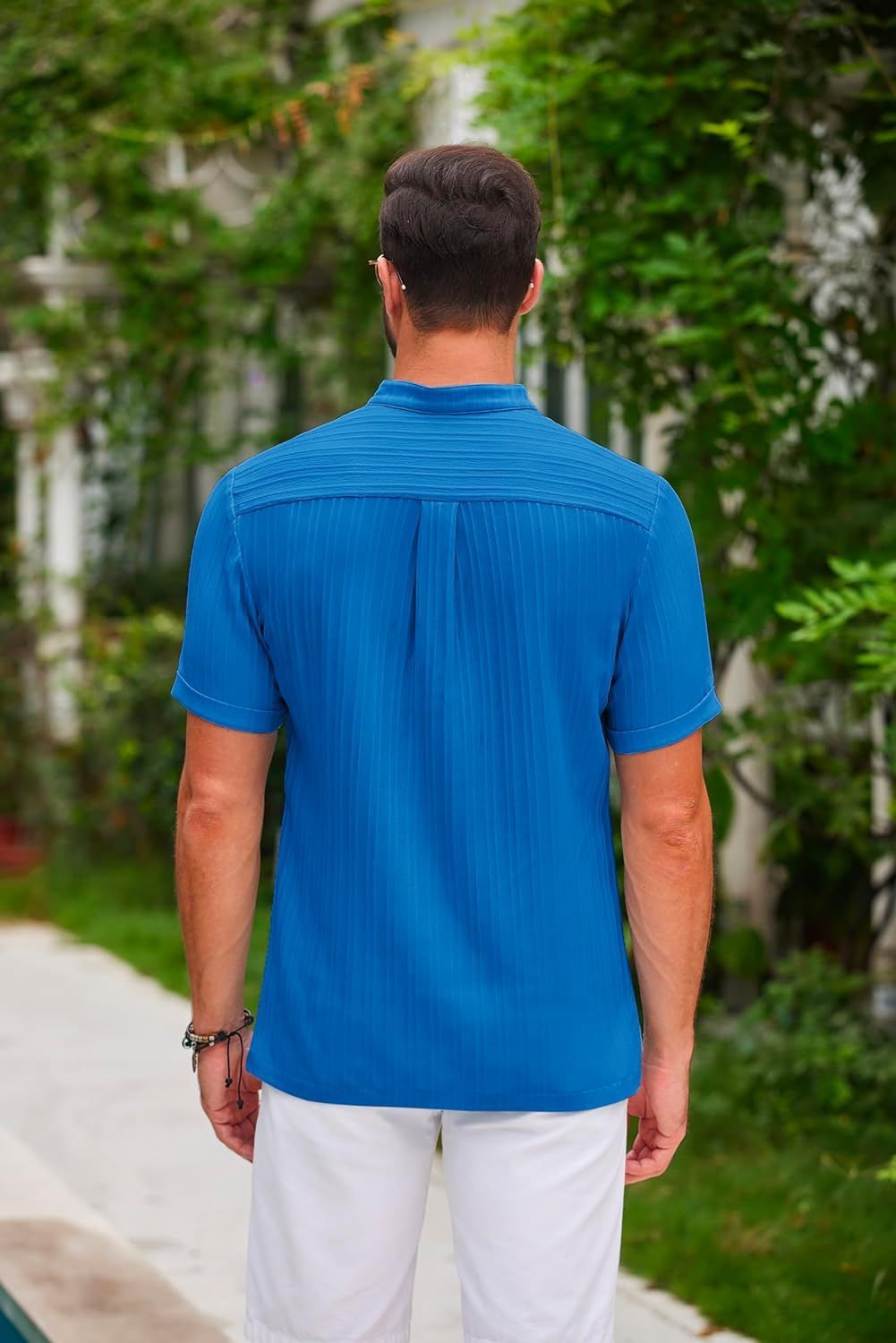Men's Polo Shirt Summer Stand Collar Buttons Short Sleeve T-shirt - PratSN