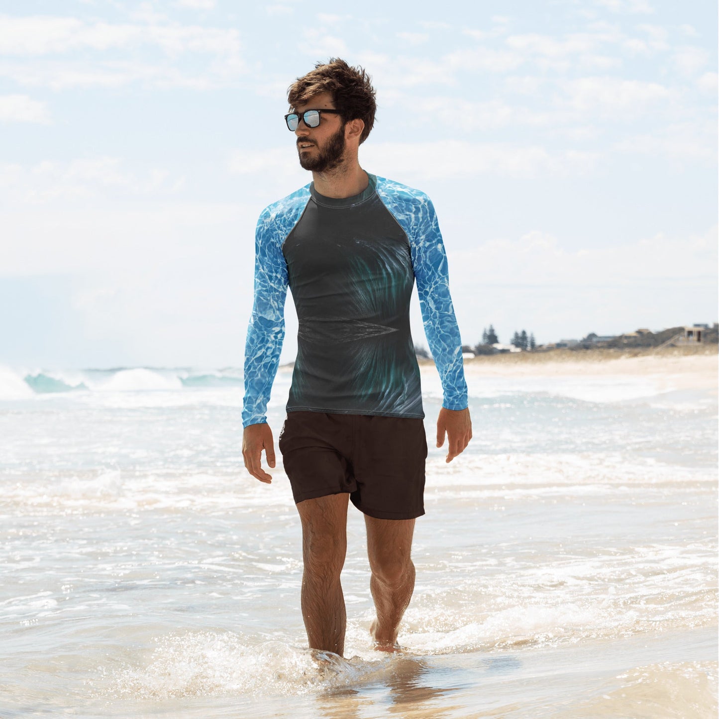 Men's Rash Guard | Men's Long Sleeve UPF 50+ Quick - Dry Shirt - PratSN