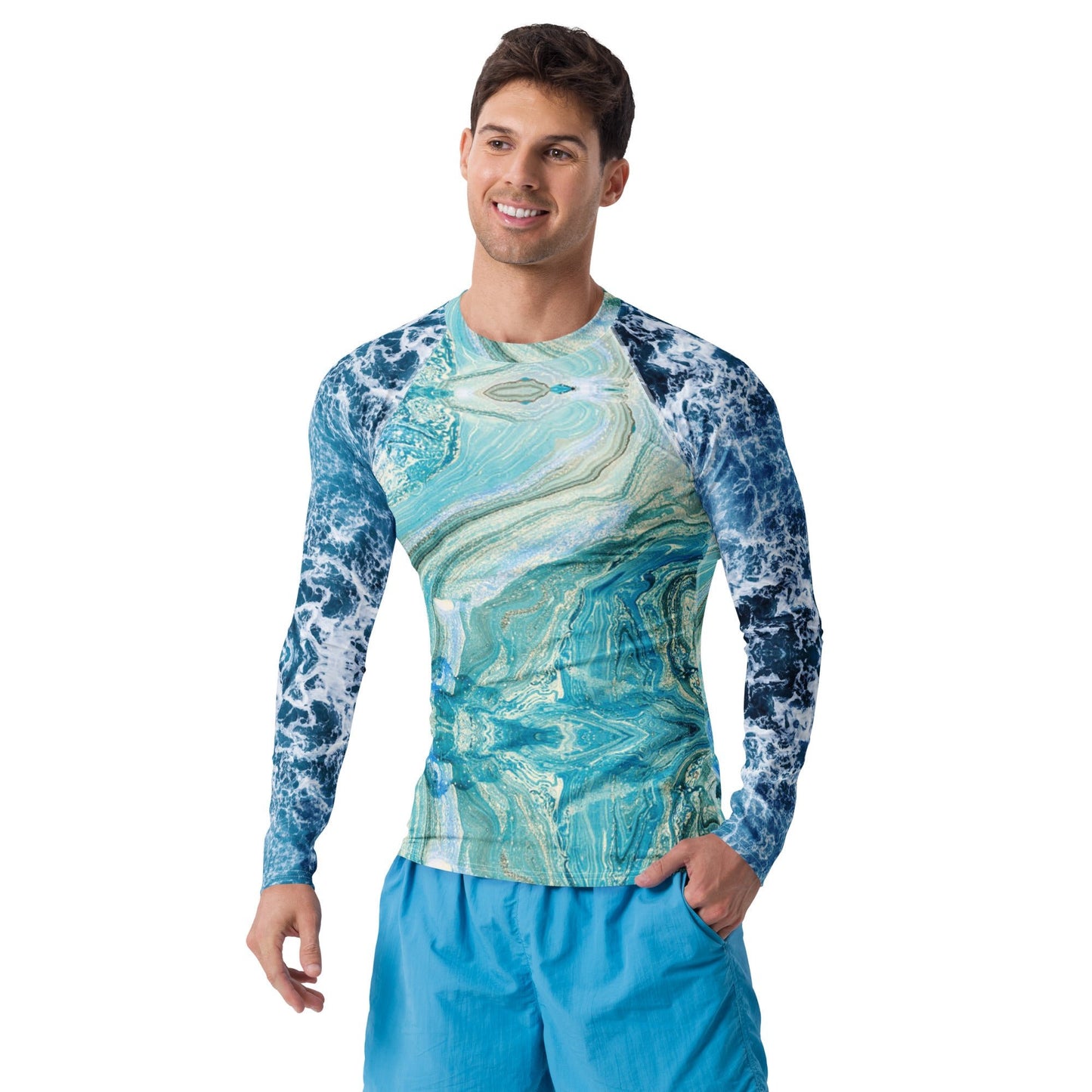 Men's Rash Guard | Men's Long Sleeve UPF 50+ Quick - Dry Shirt - PratSN