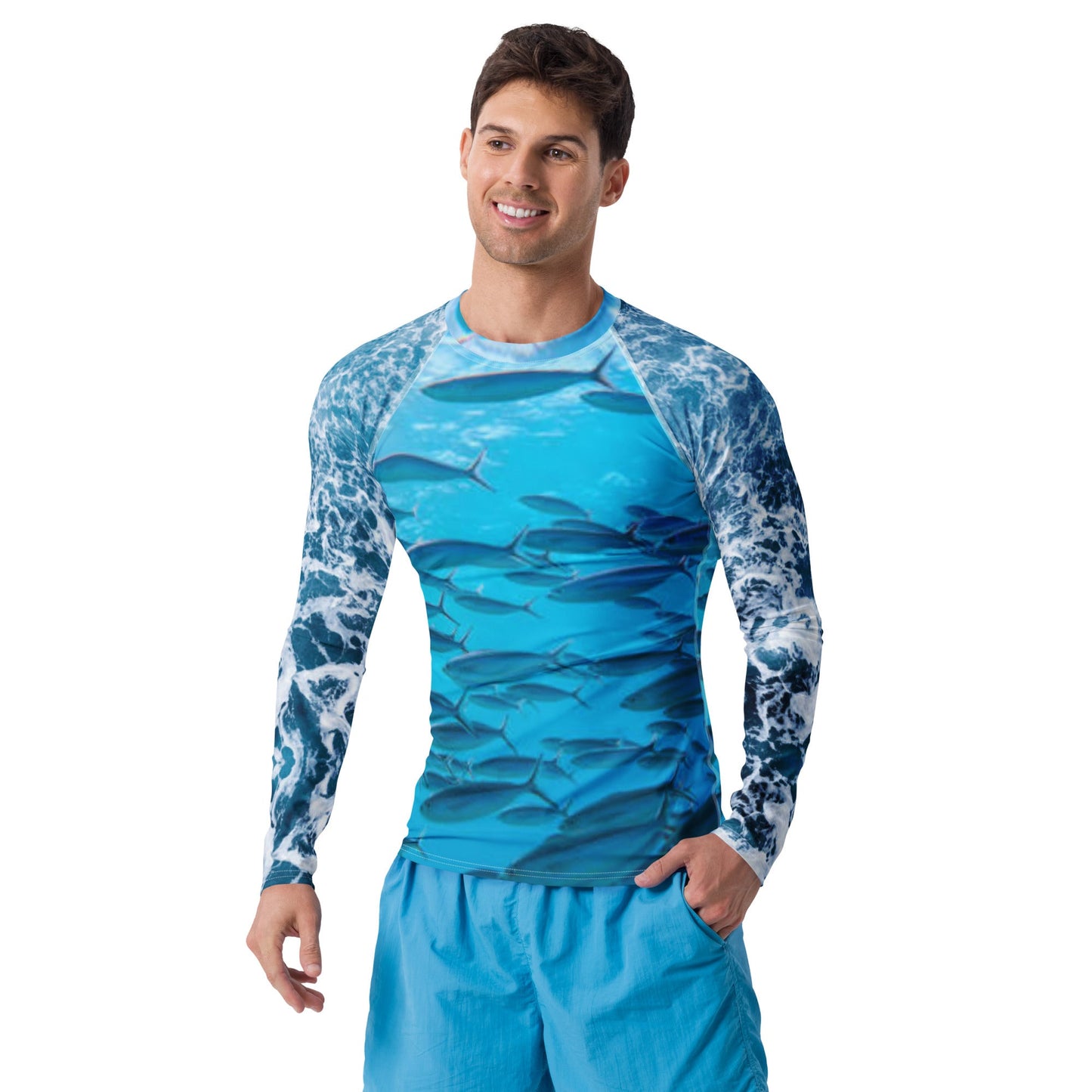 Men's Rash Guard | Men's Long Sleeve UPF 50+ Quick - Dry Shirt - PratSN