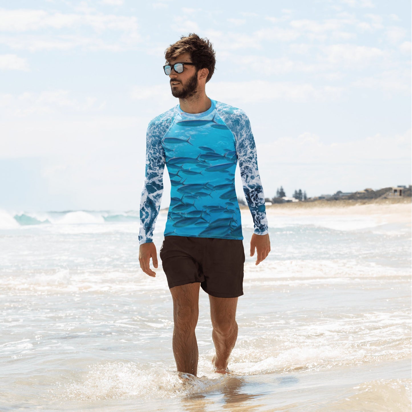 Men's Rash Guard | Men's Long Sleeve UPF 50+ Quick - Dry Shirt - PratSN