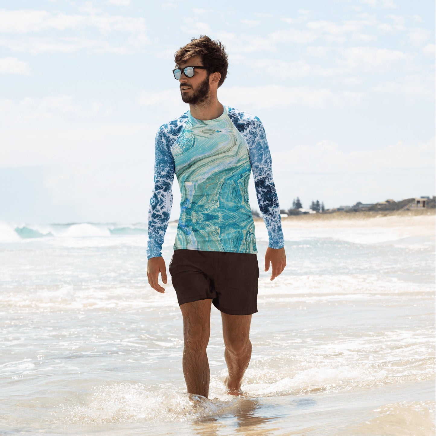 Men's Rash Guard | Men's Long Sleeve UPF 50+ Quick - Dry Shirt - PratSN