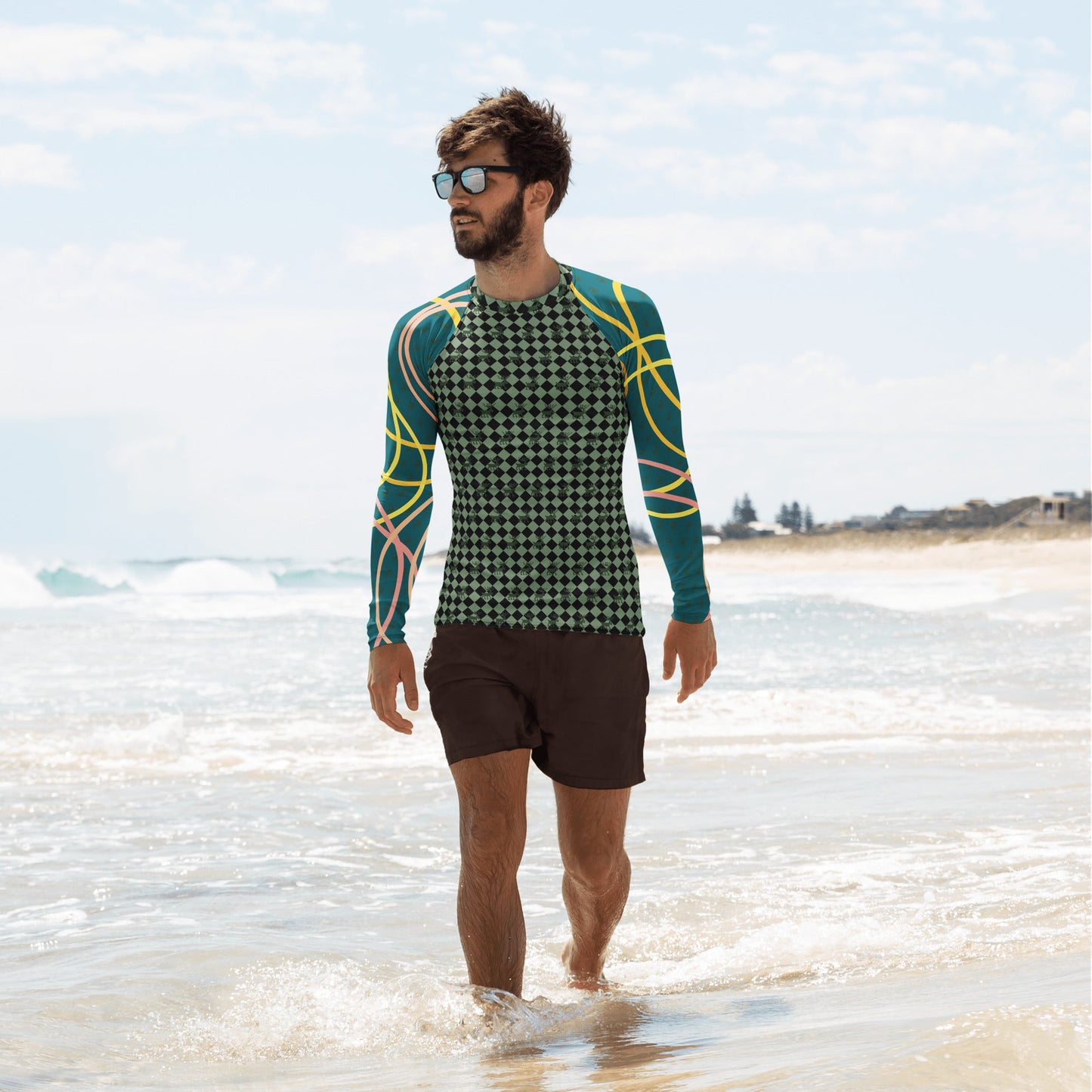 Men's Rash Guard | Men's Long Sleeve UPF 50+ Quick - Dry Shirt - PratSN