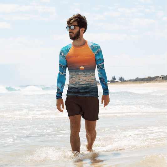 Men's Rash Guard | Men's Long Sleeve UPF 50+ Quick - Dry Shirt - PratSN