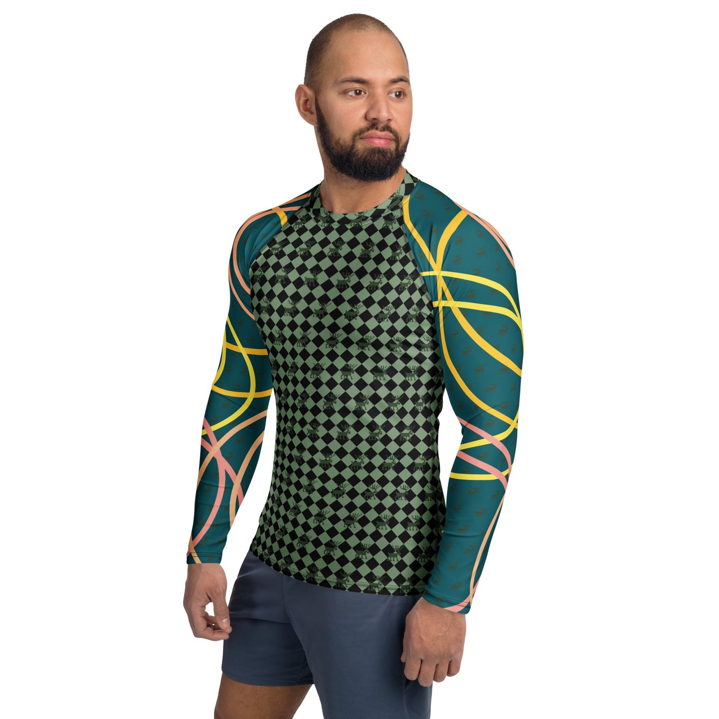 Men's Rash Guard | Men's Long Sleeve UPF 50+ Quick - Dry Shirt - PratSN
