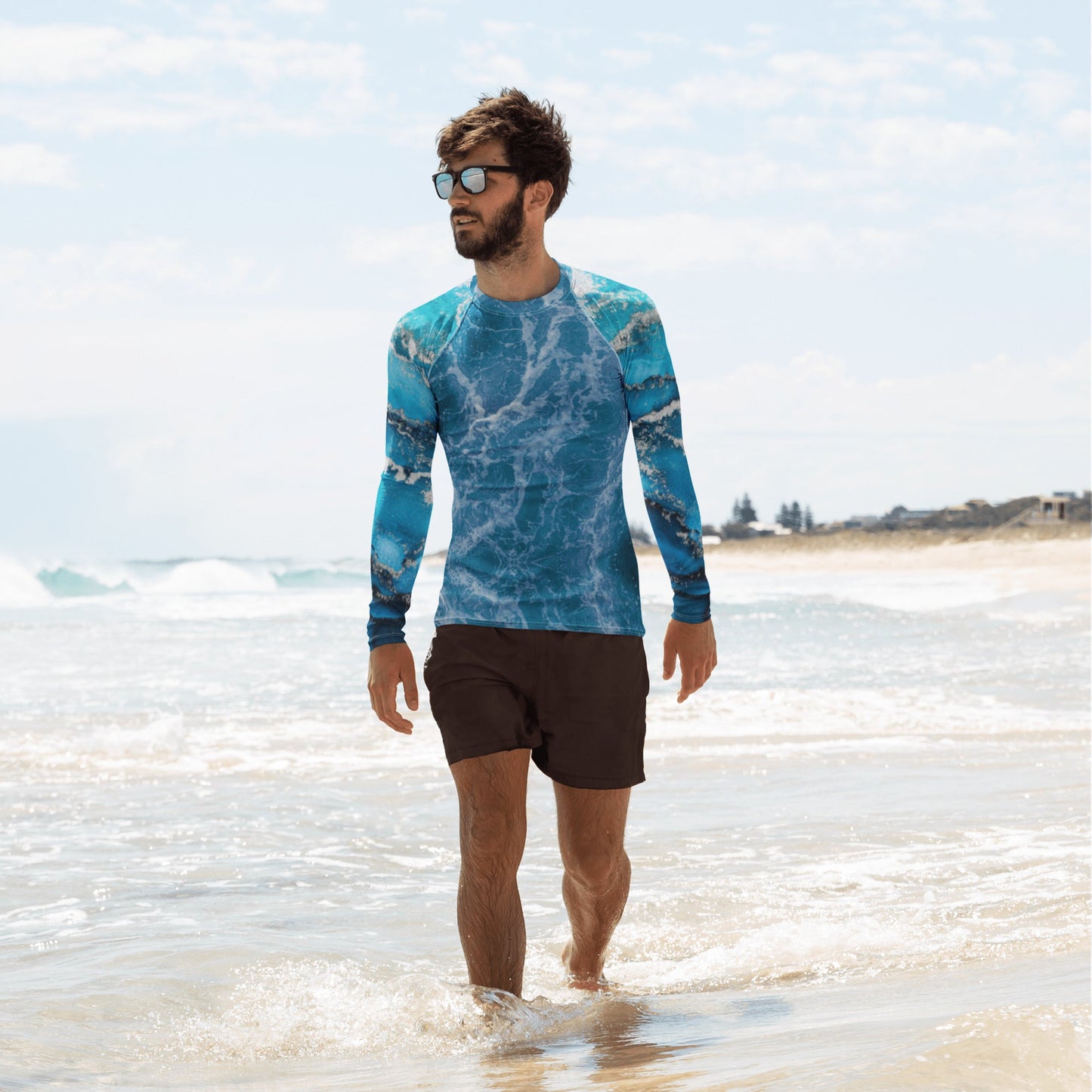 Men's Rash Guard | Men's Long Sleeve UPF 50+ Quick - Dry Shirt - PratSN