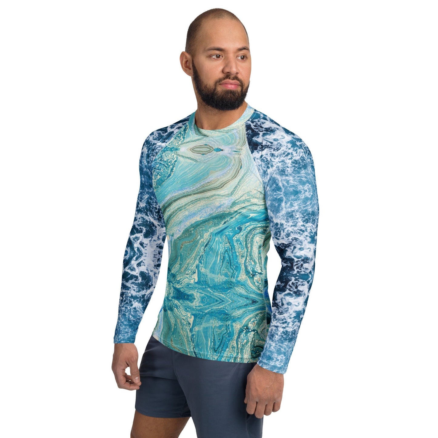 Men's Rash Guard | Men's Long Sleeve UPF 50+ Quick - Dry Shirt - PratSN