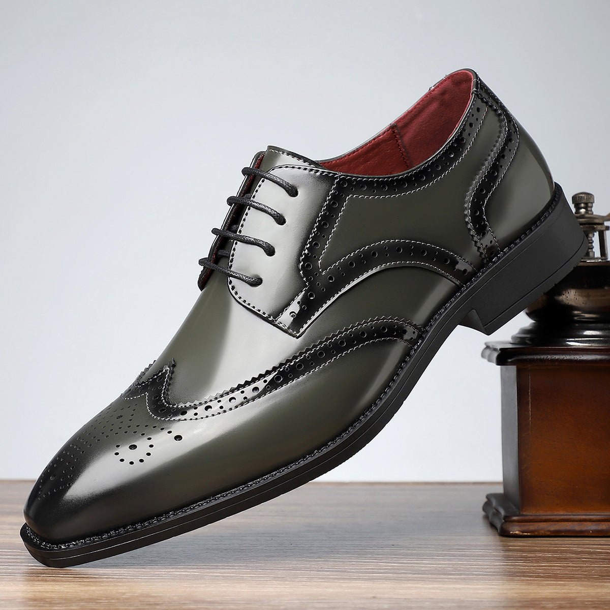 Men's Retro British Style All - match Leather Shoes - PratSN