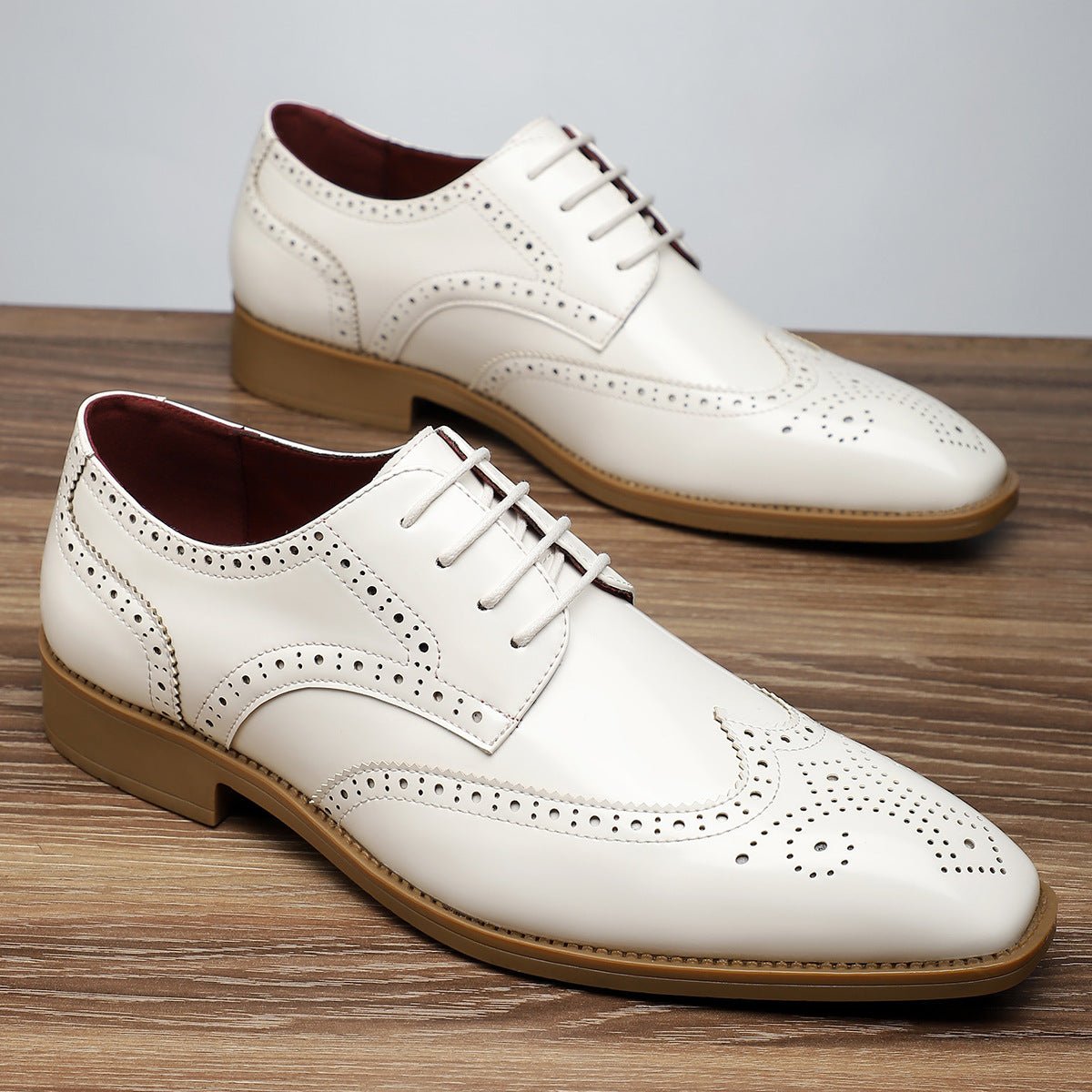 Men's Retro British Style All - match Leather Shoes - PratSN