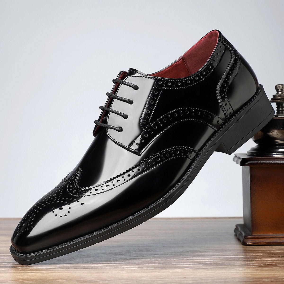 Men's Retro British Style All - match Leather Shoes - PratSN