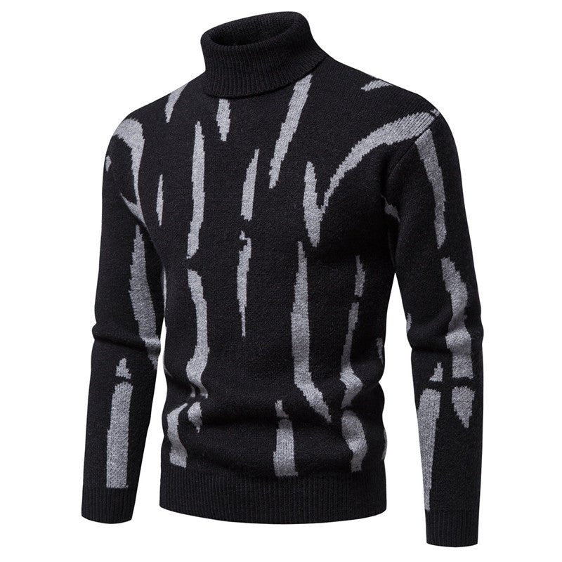 Men's Round Neck Plaid Jacquard Super Soft Sweater Casual - PratSN