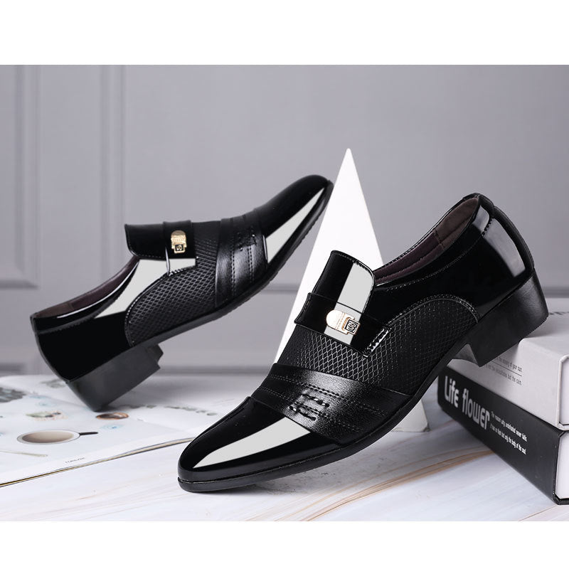 Men's shoes leather shoes men's casual shoes - PratSN