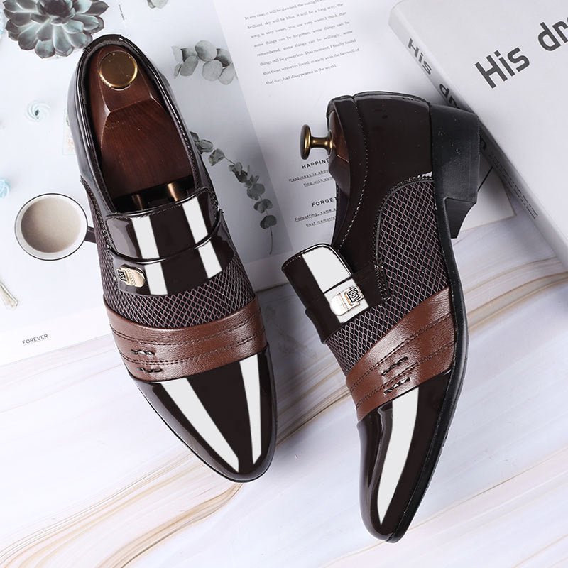 Men's shoes leather shoes men's casual shoes - PratSN