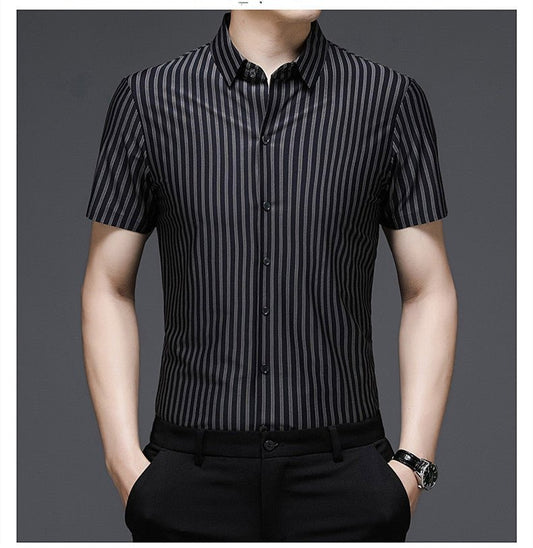 Men's Silk Shirt Short Sleeve - PratSN