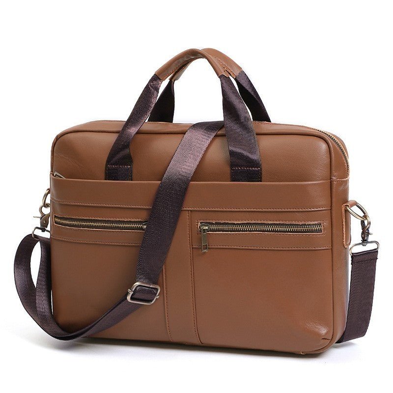 Men's Simple Casual Men's Real - leather Handbag - PratSN
