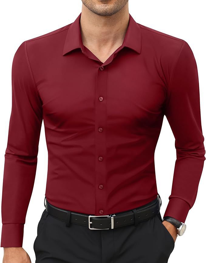 Mens Slim - Fit Solid - Color Work Shirt From Europe And The US - PratSN