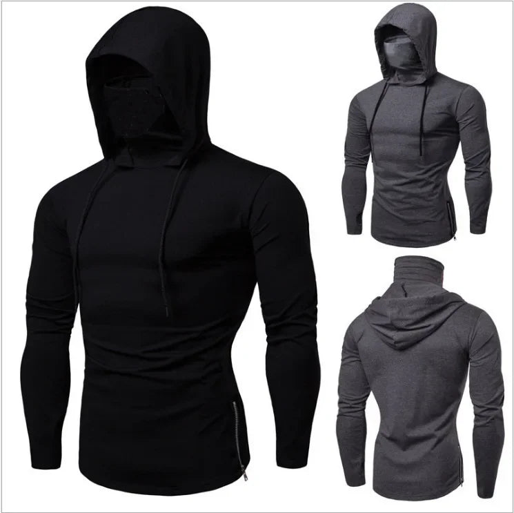 Men's Sweatshirts Hoodies Full Sleeve Casual Regular Tops Solid Sweatshirt Zipper Drawstring Top Slim Fit Autumn 2025 - PratSN