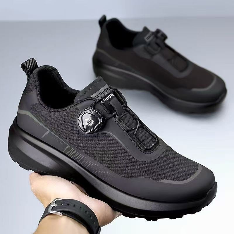 Men's Thick Bottom Rotating Button Sneaker - PratSN