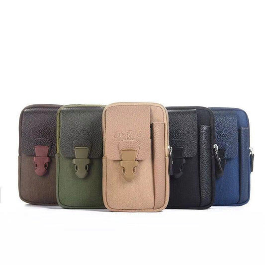 Men's Waist Bag Wear Canvas Belt Outdoor Sports - PratSN