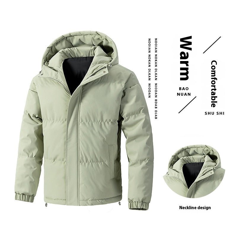 Men's Winter Loose Hooded Cotton - padded Jacket Thickened Coat - PratSN