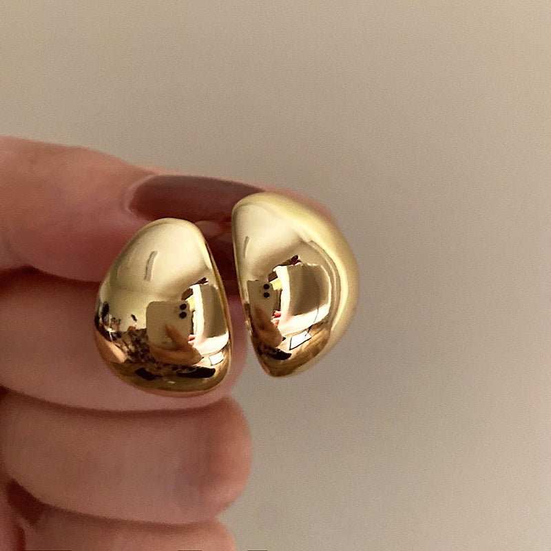 Metal Irregular C - Shaped Earrings Cold Wind Fashionable Temperament - PratSN