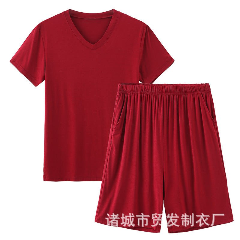 Modal Pajamas Men's Summer Shorts Short Sleeve - PratSN