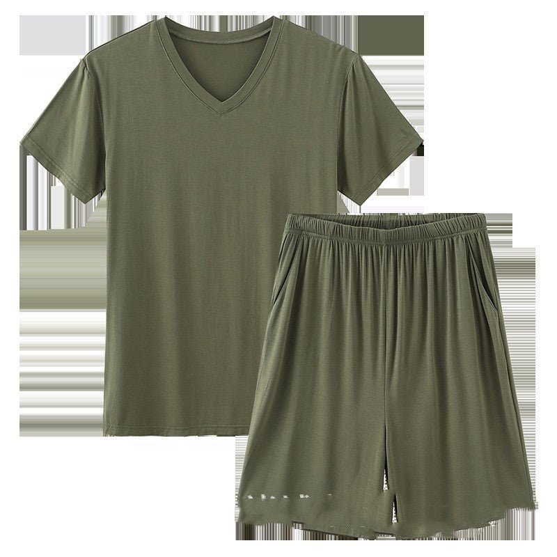 Modal Pajamas Men's Summer Shorts Short Sleeve - PratSN