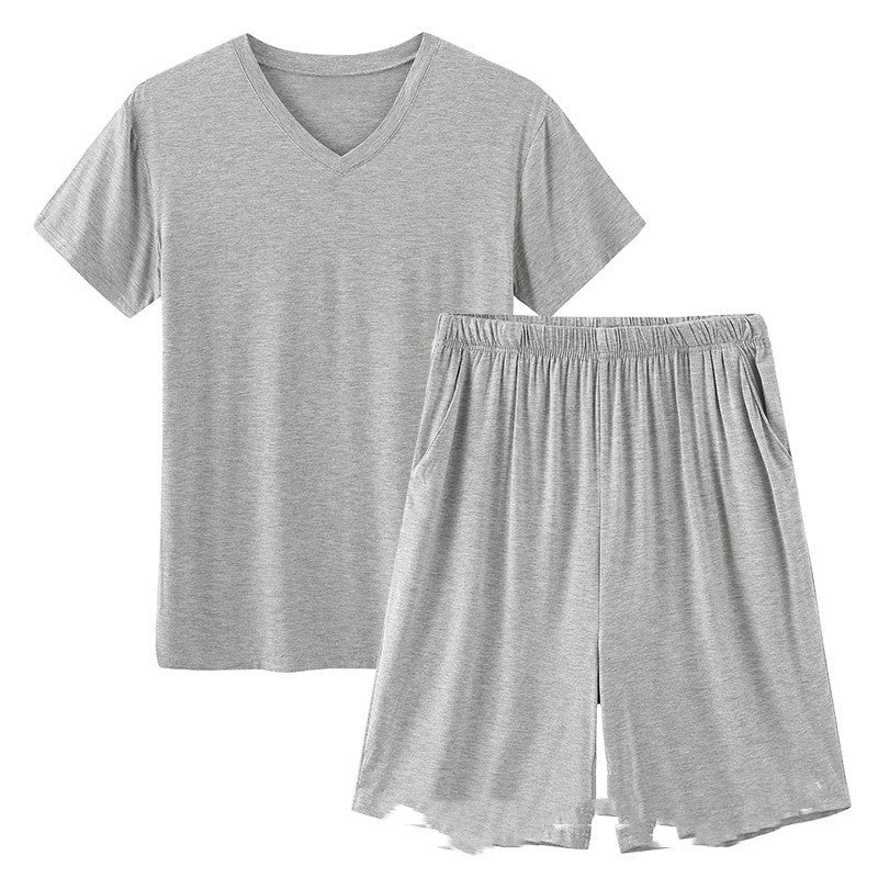 Modal Pajamas Men's Summer Shorts Short Sleeve - PratSN