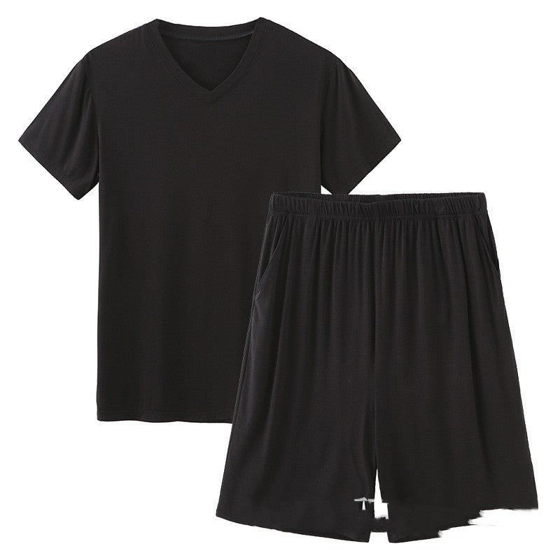 Modal Pajamas Men's Summer Shorts Short Sleeve - PratSN