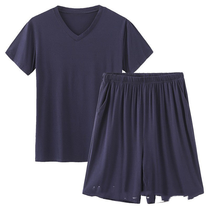 Modal Pajamas Men's Summer Shorts Short Sleeve - PratSN