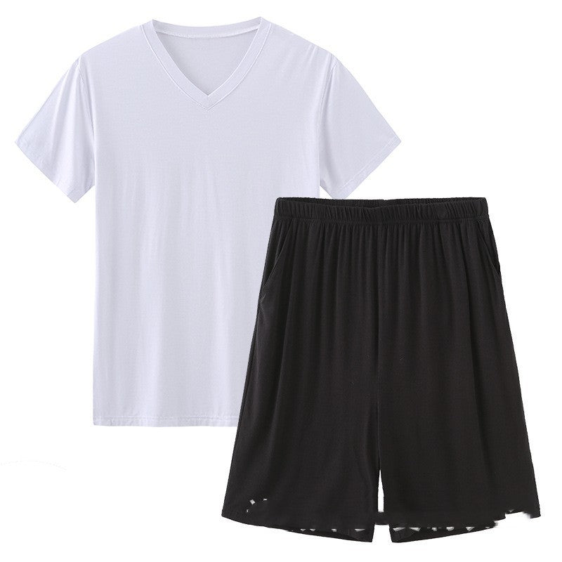 Modal Pajamas Men's Summer Shorts Short Sleeve - PratSN