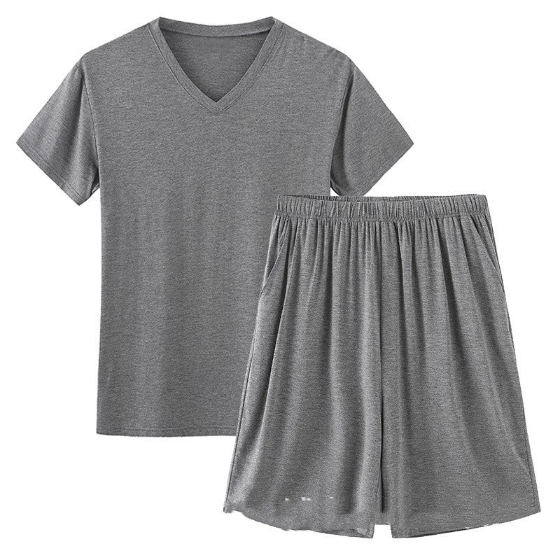 Modal Pajamas Men's Summer Shorts Short Sleeve - PratSN