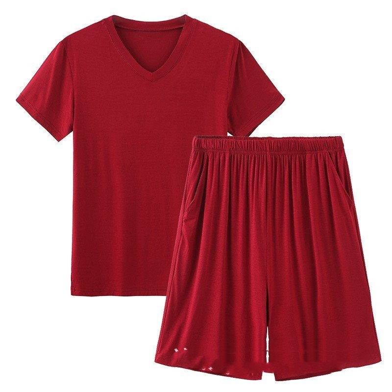 Modal Pajamas Men's Summer Shorts Short Sleeve - PratSN