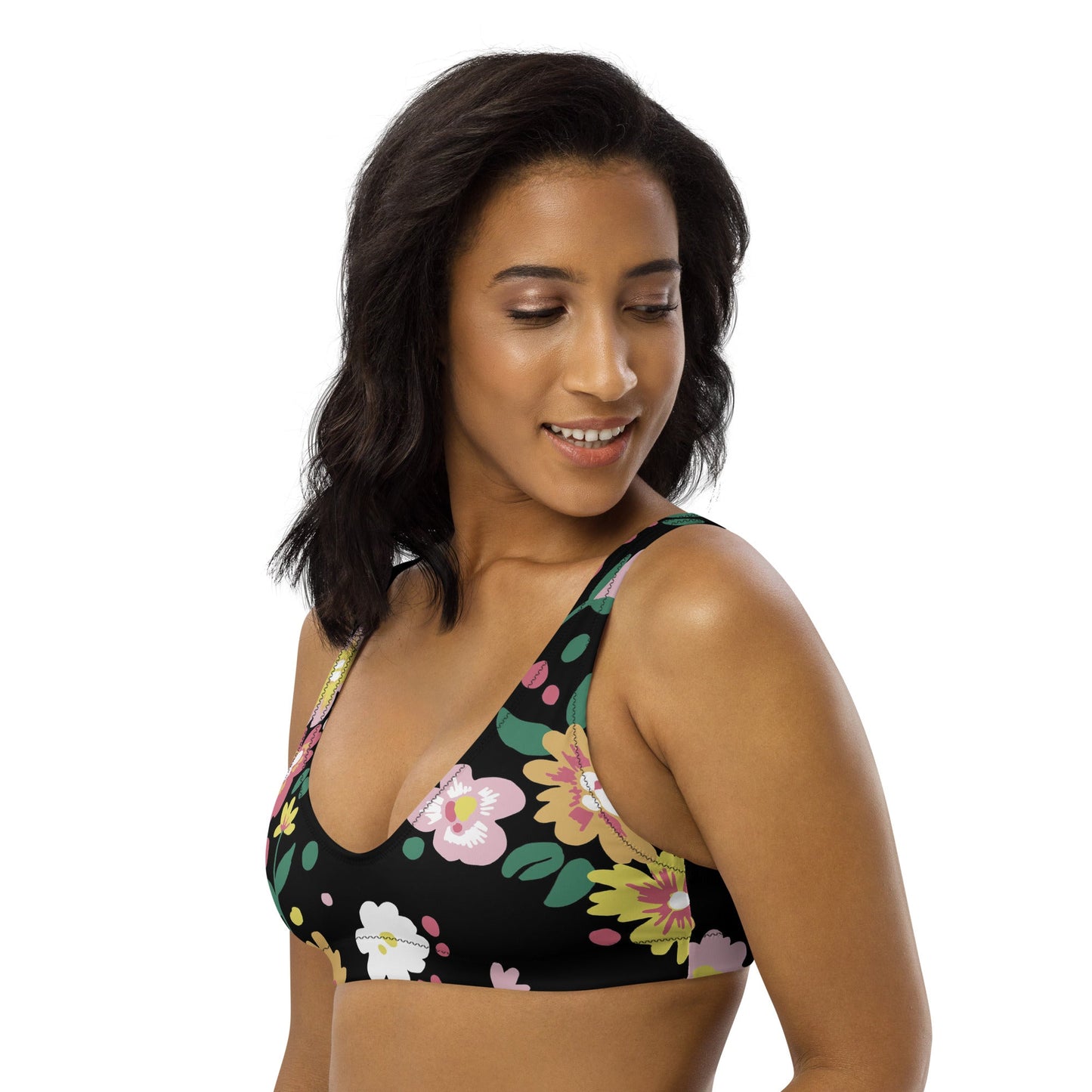 Multicolor Floral Bikini Top for Women | Beach Dress for Beach Babes | Removable Padding - PratSN