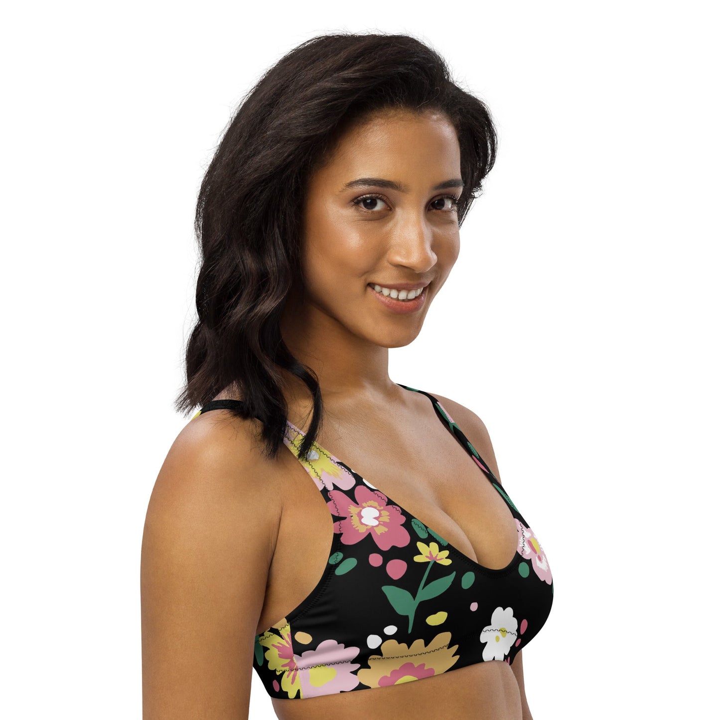 Multicolor Floral Bikini Top for Women | Beach Dress for Beach Babes | Removable Padding - PratSN